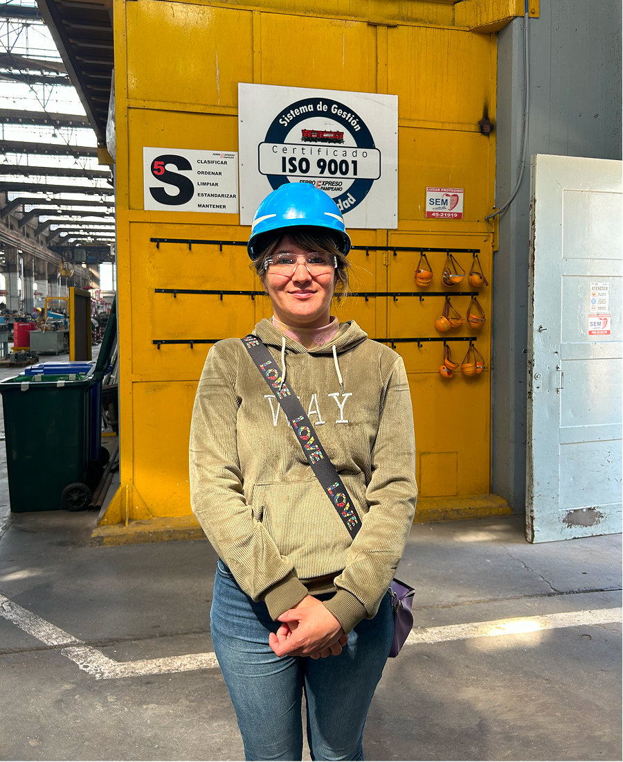 Testimonio de Micaela González, profesora del Centro de Formación Profesional 406, sobre la visita al taller de locomotoras de Spurr.